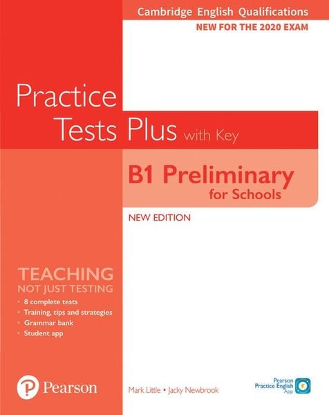 Produktbild: Cambridge English Qualifications: B1 Preliminary for Schools Practice Tests Plus with key