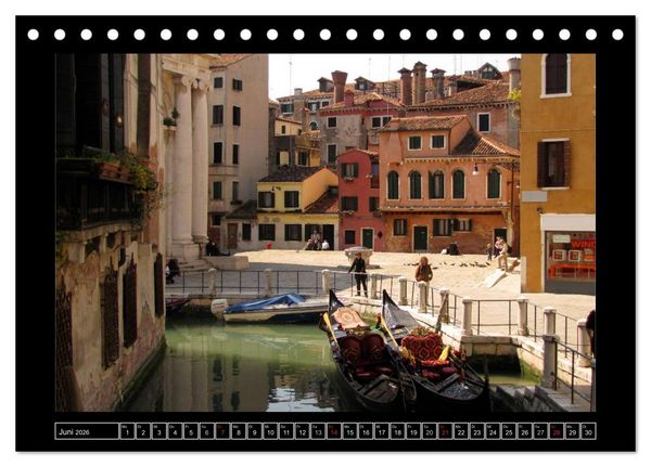 Produktbild: Romantisches Fernweh - Venedig (Tischkalender 2026 DIN A5 quer), CALVENDO Monatskalender