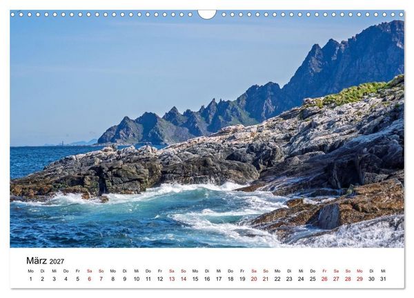 Produktbild: Inseln im Nordmeer - Lofoten-And&oslash;ya-Senja (Wandkalender 2027 DIN A3 quer), CALVENDO Monatskalender