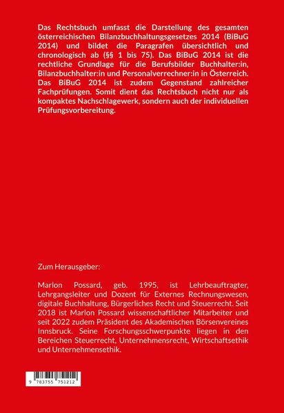 Produktbild: BiBuG 2014 (Bilanzbuchhaltungsgesetz 2014)