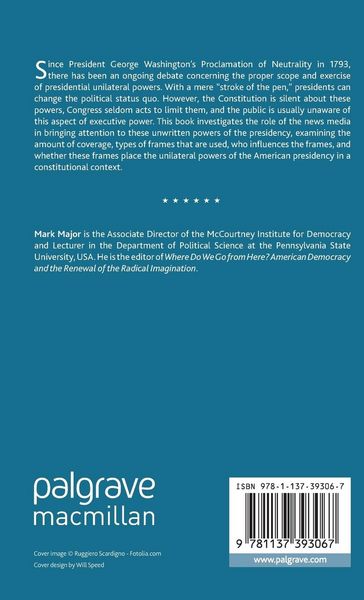 Produktbild: The Unilateral Presidency and the News Media