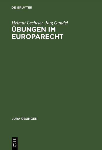 Produktbild: &Uuml;bungen im Europarecht