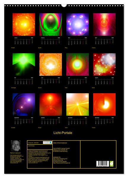 Produktbild: Licht-Portale (Wandkalender 2026 DIN A2 hoch), CALVENDO Monatskalender
