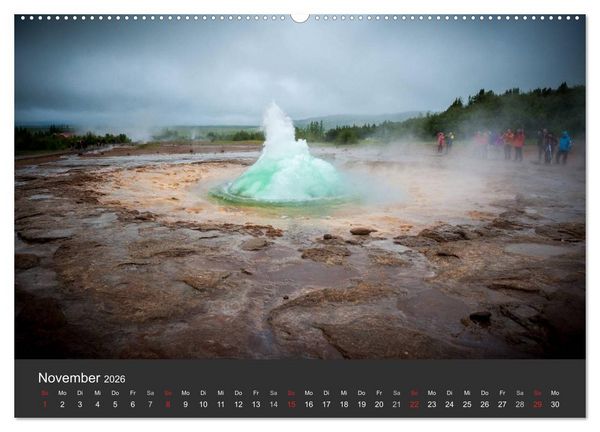 Produktbild: Island Highlights (Wandkalender 2026 DIN A2 quer), CALVENDO Monatskalender