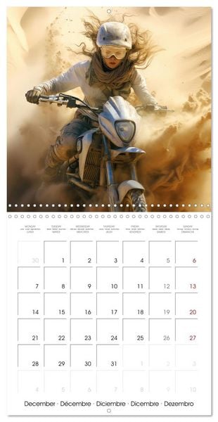 Produktbild: Motorbike desert race (Wall Calendar 2026 12 &times; 12 Inch) CALVENDO 12 Month Wall Calendar