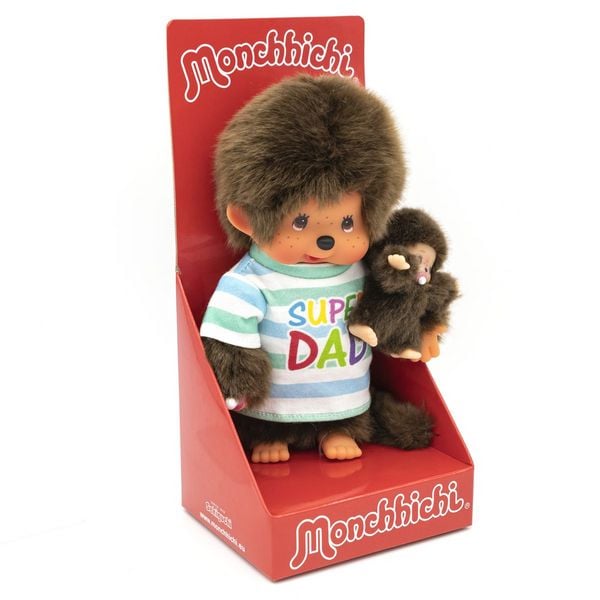 Produktbild: Monchhichi 20cm Super Dad + Baby