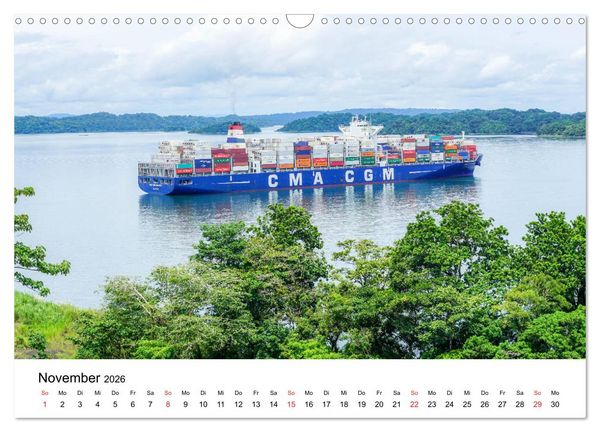 Produktbild: Panamakanal - Zwischen Atlantik und Pazifik (Wandkalender 2026 DIN A3 quer), CALVENDO Monatskalender