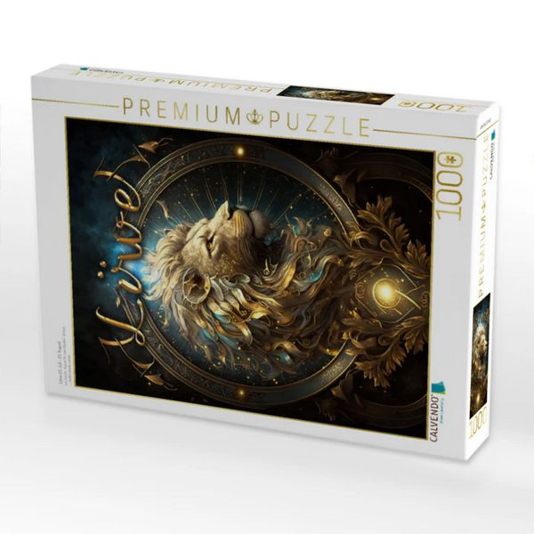 CALVENDO Puzzle Löwe 23. Juli - 23. August | 1000 Teile Lege-Größe 64x48cm Foto-Puzzle für glückliche Stunden