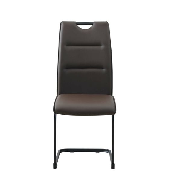 Produktbild: HTI-Living Schwingstuhl 2er Set PU braun DannyP Freischwinger Esszimmerstuhl Kunstleder