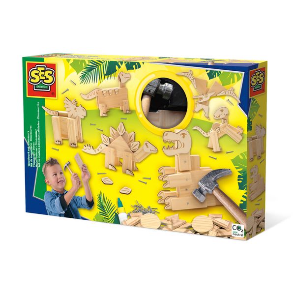 Produktbild: SES CREATIVE Holzarbeitsset Dinosaurier
