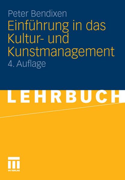 Produktbild: Einf&uuml;hrung in das Kultur- und Kunstmanagement