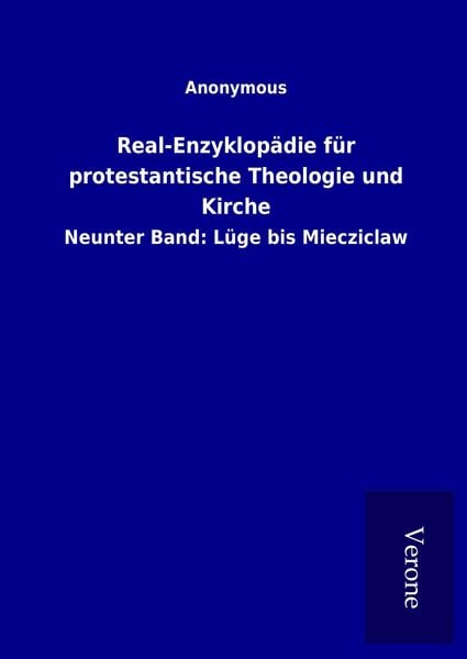 Produktbild: Real-Enzyklop&auml;die f&uuml;r protestantische Theologie und Kirche