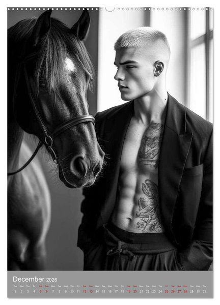 Produktbild: Riders of desire (High Quality Premium Wall Calendar 2026 DIN A2 portrait),CALVENDO 12 Month Wall Calendar