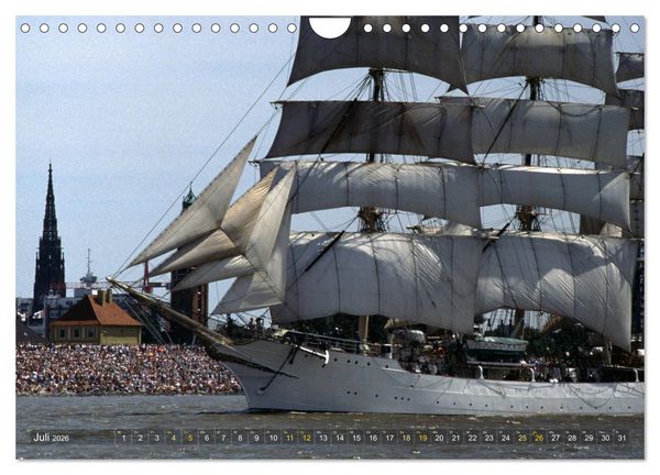 Produktbild: Analoge Fotografie Tall Ships Sail 1995 Bremerhaven (Wandkalender 2026 DIN A4 quer), CALVENDO Monatskalender