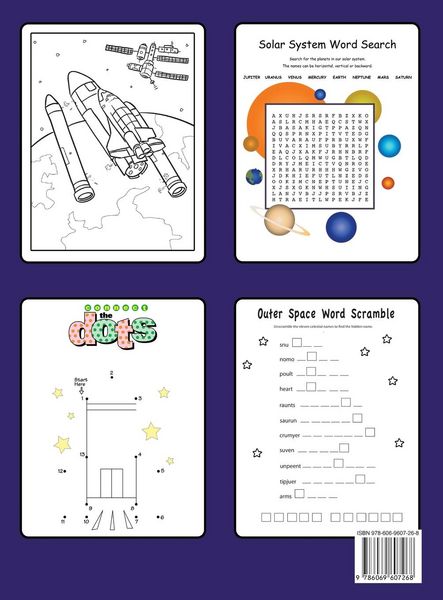 Produktbild: Space Coloring and Activity Book for Kids Ages 4-8