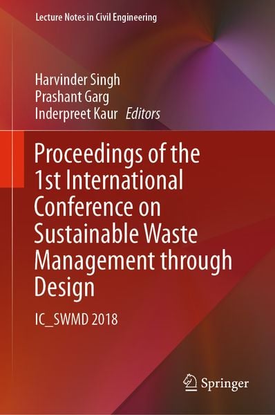 Produktbild: Proceedings of the 1st International Conference on Sustainable Waste Management through Design