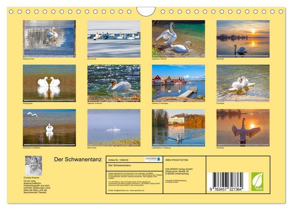 Produktbild: Der Schwanentanz (Wandkalender 2026 DIN A4 quer), CALVENDO Monatskalender