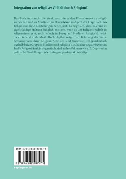 Produktbild: Integration von religi&ouml;ser Vielfalt durch Religion?