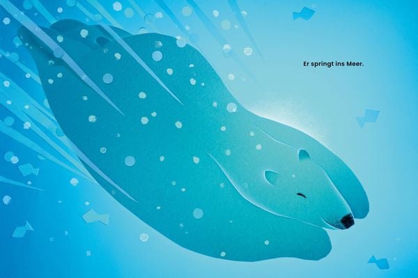 Produktbild: Ein Eisb&auml;r im Schnee