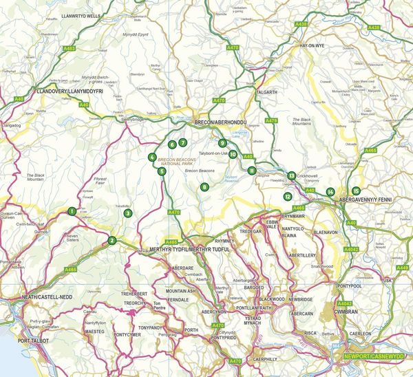 Produktbild: 15 Short Walks in Bannau Brycheiniog - Brecon Beacons