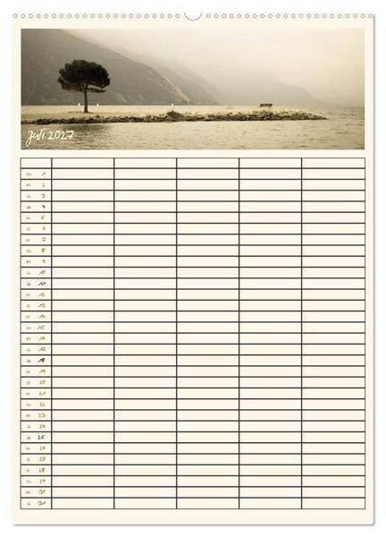 Produktbild: Der Gardasee im Norden - Familienplaner 2027 (Wandkalender 2027 DIN A2 hoch), CALVENDO Monatskalender