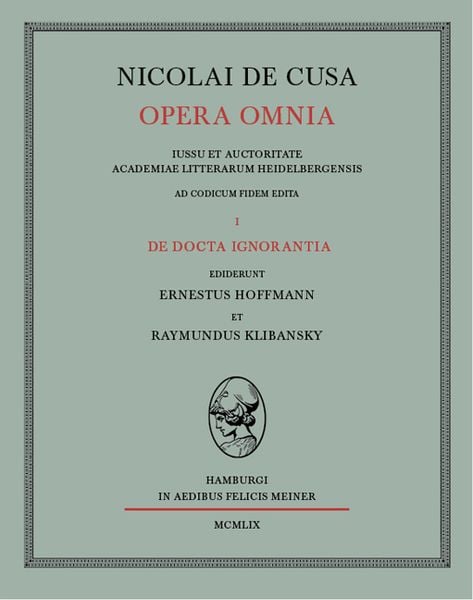 Produktbild: De docta ignorantia