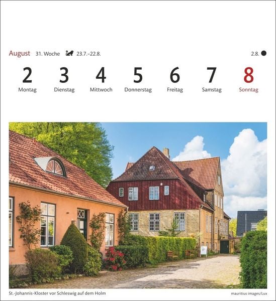 Produktbild: Deutschland Sehnsuchtskalender 2027 - Wochenkalender mit 53 Postkarten