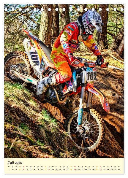 Produktbild: Motocross - einfach cool (Tischkalender 2026 DIN A5 hoch), CALVENDO Monatskalender