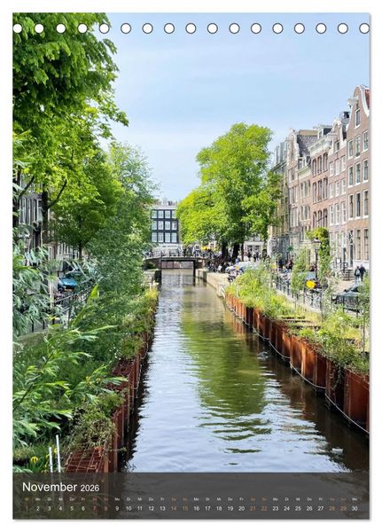 Produktbild: Sch&ouml;nes Amsterdam (Tischkalender 2026 DIN A5 hoch), CALVENDO Monatskalender