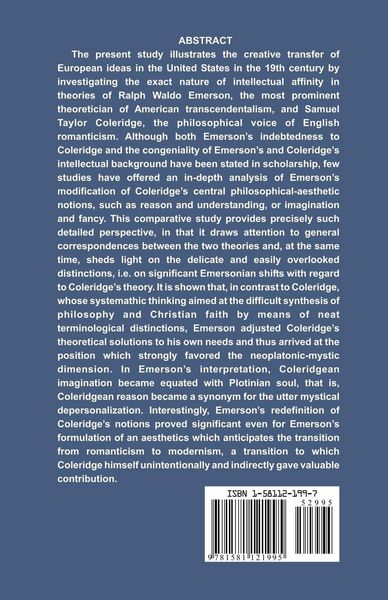 Produktbild: Coleridge and Emerson
