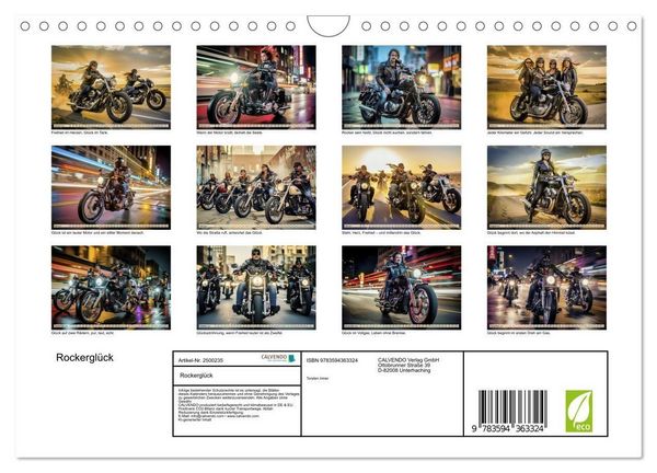 Produktbild: Rockergl&uuml;ck (Wandkalender 2027 DIN A4 quer), CALVENDO Monatskalender