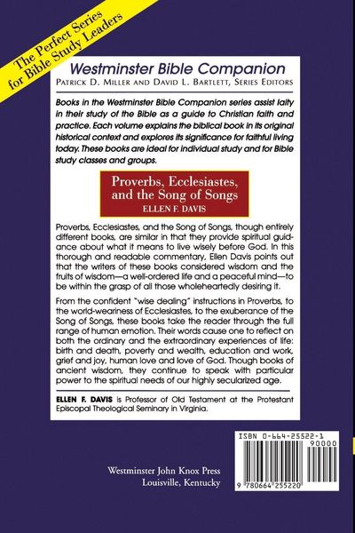 Produktbild: Proverbs, Ecclesiastes Song of Songs