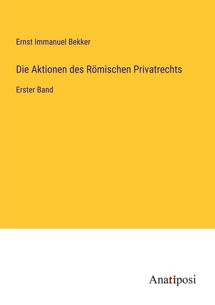 Produktbild: Die Aktionen des R&ouml;mischen Privatrechts