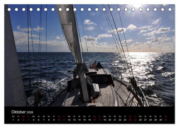 Produktbild: Marina Guide's Segelimpressionen 2026 (Tischkalender 2026 DIN A5 quer), CALVENDO Monatskalender