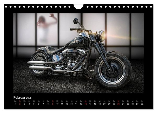 Produktbild: Motorrad-Tr&auml;ume &ndash; Chopper und Custombikes (Wandkalender 2025 DIN A4 quer), CALVENDO Monatskalender