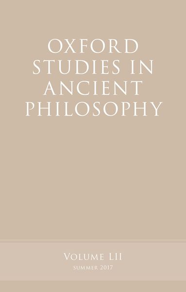 Produktbild: Oxford Studies in Ancient Philosophy, Volume 52