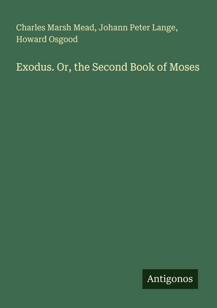 Produktbild: Exodus. Or, the Second Book of Moses