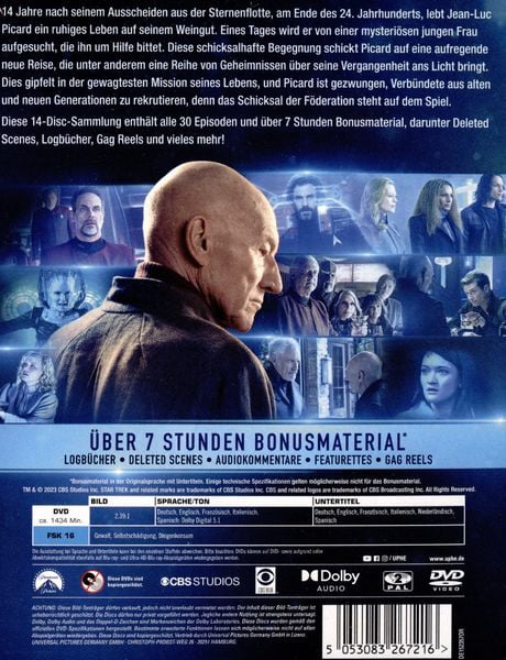 Produktbild: Star Trek: Picard - Die komplette Serie [14 DVDs]