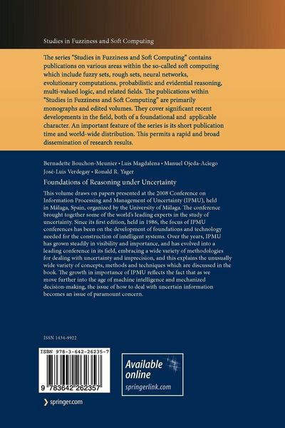 Produktbild: Foundations of Reasoning under Uncertainty