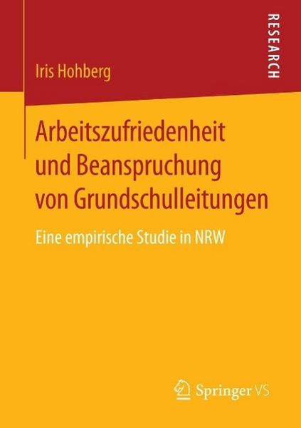 Produktbild: Arbeitszufriedenheit und Beanspruchung von Grundschulleitungen