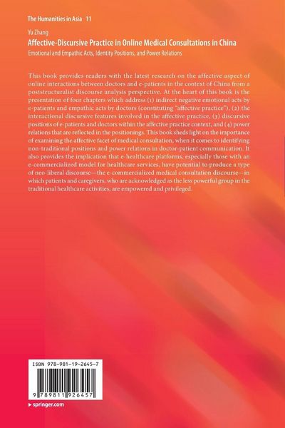 Produktbild: Affective-Discursive Practice in Online Medical Consultations in China