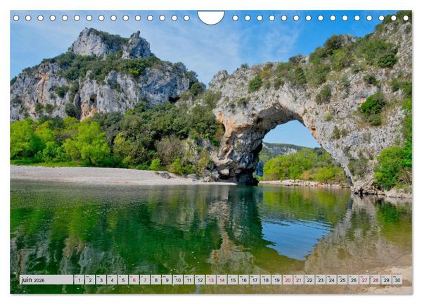 Produktbild: La beaut&eacute; de l'Ard&egrave;che (Calendrier mural 2026 DIN A4 vertical), CALVENDO calendrier mensuel