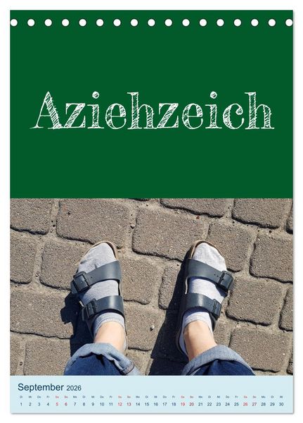Produktbild: Erzgebirgischer Mundartkalender (Tischkalender 2026 DIN A5 hoch), CALVENDO Monatskalender