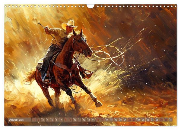 Produktbild: Pferde, Staub und Freiheit (Wandkalender 2026 DIN A3 quer), CALVENDO Monatskalender