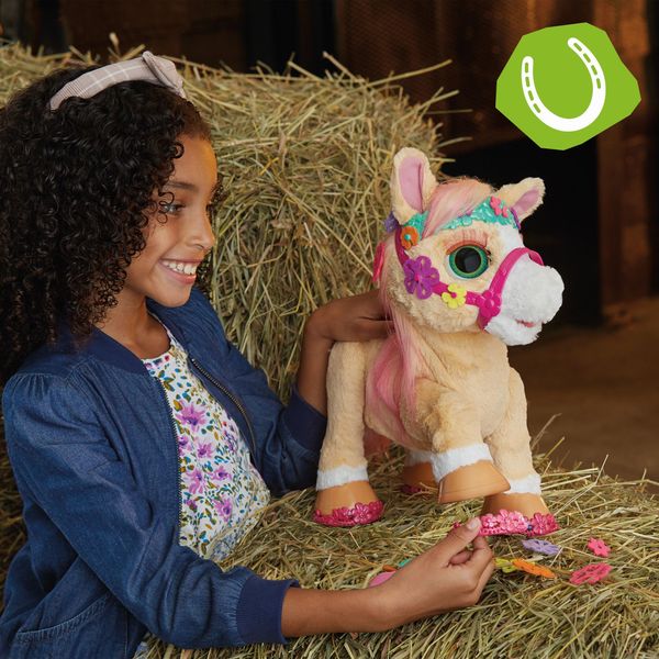Hasbro F43955L0 - FurReal Cinnamon, Mein stylisches Pony, interaktives Tier mit 80+ Geräusche und Reaktionen