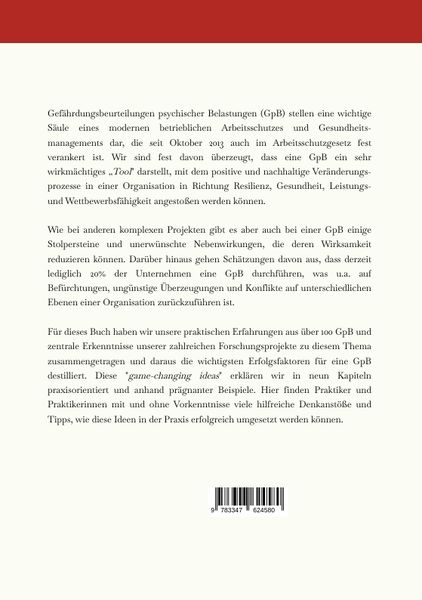 Produktbild: Game Changing Ideas für Gefährdungsanalysen psychischer Belastungen