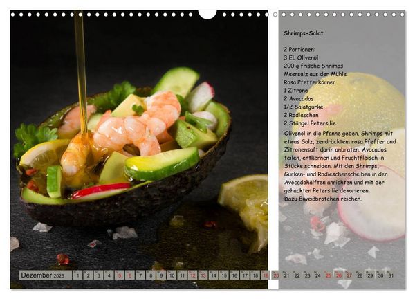 Produktbild: Low Carb 2.0 - Leichte Rezepte zum Selberkochen (Wandkalender 2026 DIN A3 quer), CALVENDO Monatskalender