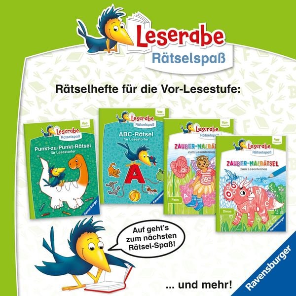 Produktbild: Leserabe R&auml;tselspa&szlig; - Zauber-Malr&auml;tsel zum Lesenlernen: Bauernhof (Vor-Lesestufe)