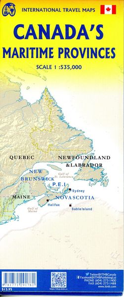 Produktbild: Canada's Maritime Provinces 1:535000