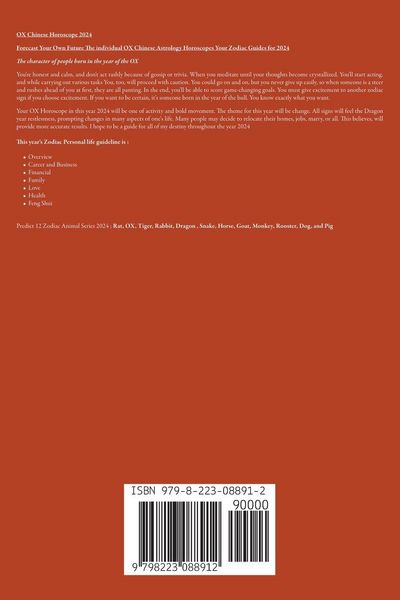 Produktbild: OX Chinese Horoscope 2024